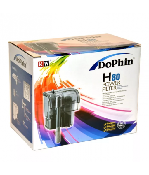 Dophin H-80 (KW) Навесной фильтр,2.5 вт,190л./ч.,с регулятором