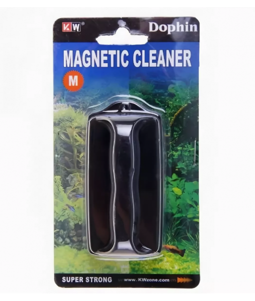 Магнит для очистки стекол  "М"  8х4 см.  (KW)